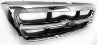 Front Grille Chrome Shell & Insert + Headlights Assembly + Corner Lamps Left Driver & Right Passenger Side Direct Replacement Compatible With 1998-2000 Ford Ranger FO1200340 FO2520144