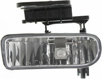 Front Bumper Chrome Steel + Upper Cover + Lower Valance + Brackets + Fog Lamps Left & Right Side Direct Replacement Compatible With 1999-2002 Silverado 1500/2000-2006 Tahoe/Suburban
