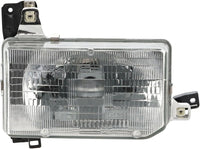 Set Of 2 Front Head Light Assembly Plastic Left Driver & Right Passenger Side Direct Replacement Compatible With 1987-1995 Nissan Pathfinder NI2503104 NI2502104 B601041G00 B606041G00