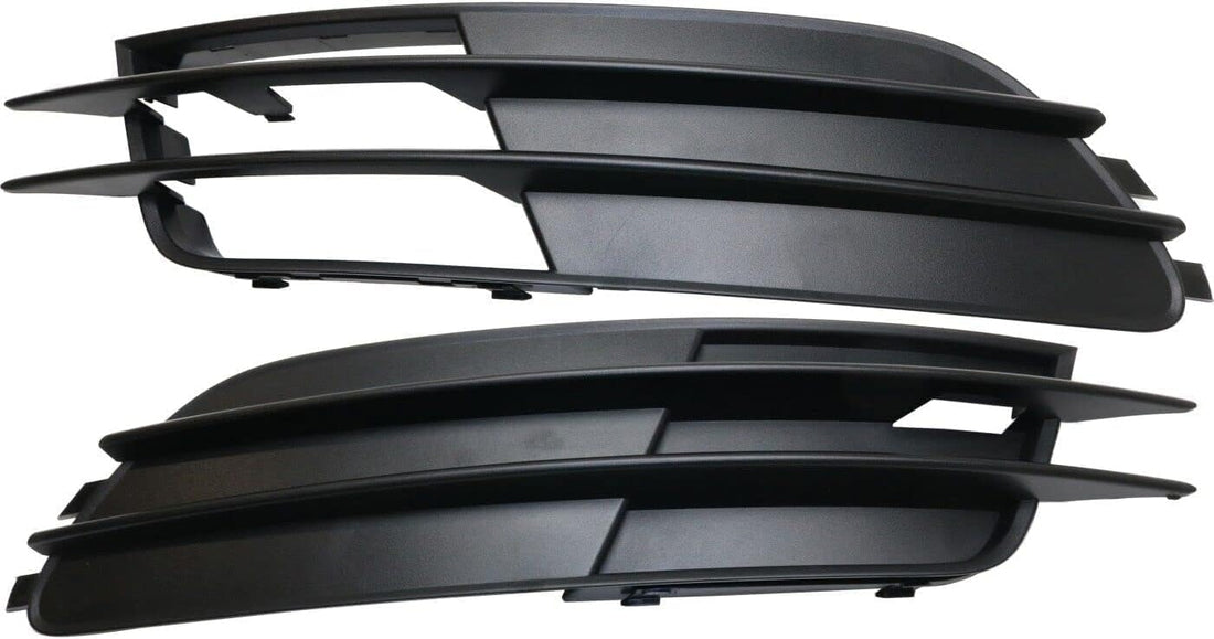Set Of 2 Front Fog Light Cover Left Driver And Right Passenger Side Direct Replacement Compatible With 2012-2015 Audi A6 AU1039124 AU1038124 4G0807682F9B9 4G08076819B9