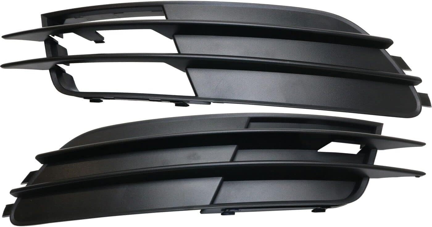 Set Of 2 Front Fog Light Cover Left Driver And Right Passenger Side Direct Replacement Compatible With 2012-2015 Audi A6 AU1039124 AU1038124 4G0807682F9B9 4G08076819B9