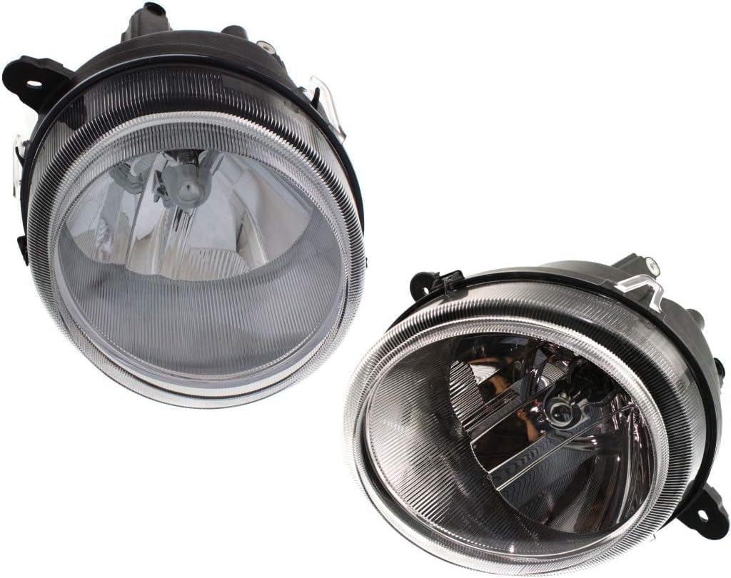 Front Headlight Assembly & Corner Lamp Lens and Housing Right Passenger & Left Driver Side Direct Replacement Compatible With Jeep Patriot 2007-2017 CH2502176 CH2503176 CH2527102