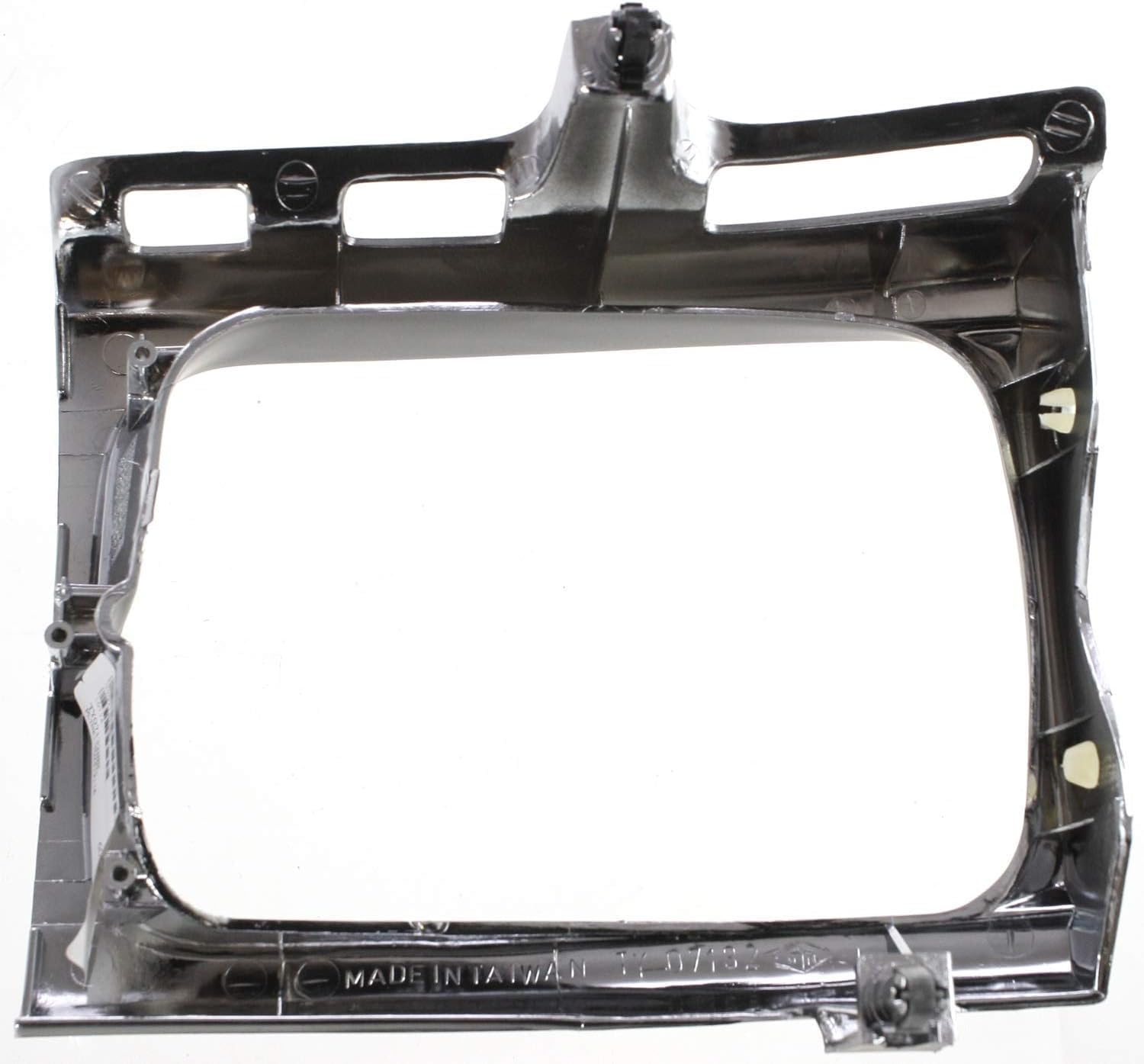 AUTOS PARTS PLUS Front Grille Chrome Shell/Painted Black Insert + Head Light Door Bezels Left Driver & Right Passenger Side Direct Replacement Compatible With 1992-1995 Toyota Pickup TO2512116