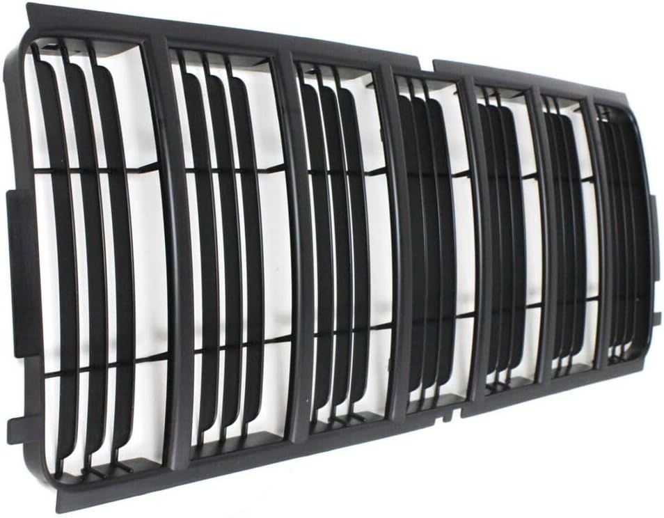 Front Grille Black Insert Plastic Direct Replacement Compatible With 2002-2004 Jeep Liberty CH1200243 55156609AB