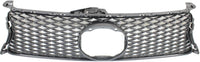 Front Grille Assembly Gray Shell And Insert Plastic Direct Replacement Compatible With 2013-2015 Lexus GS350 / 2015 Lexus GS450h LX1200142 5311130E00