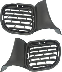 Set Of 2 Front Bumper Grille Air Intake Textured Left Driver & Right Passenger Side Direct Replacement Compatible With 2015-2023 Dodge Challenger CH1039187 CH1038187 68259762AB