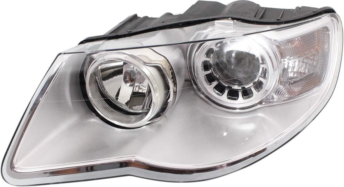 Front Head Light Assembly Left Driver Side Direct Replacement Compatible With 2008-2010 Volkswagen Touareg VW2502138 7L6941039B