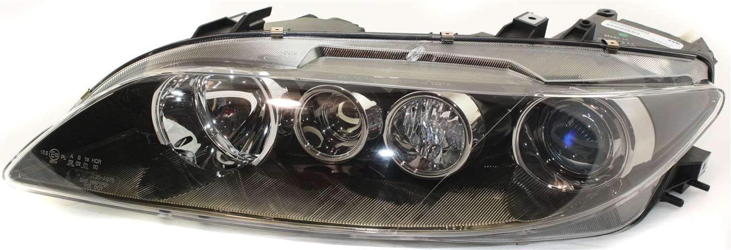 Set Of 2 Front Head Light Halogen Lens And Housing Left Driver & Right Passenger Side Direct Replacement Compatible With 2006-2008 Mazda 6 GP7A510L0B-PFM GP7A510K0B-PFM