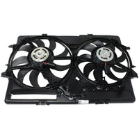 Front Radiator Cooling Fan Assembly Plastic Direct Replacement Compatible with 2008-2017 Audi A5 Quattro / 2009-2017 Audi Q5 / 2019-2021 Porsche Macan AU3115113 8K0121207A-PFM