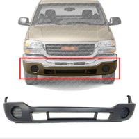 Front Bumper Cover Primed Direct Replacement Compatible With 2003-2006 GMC Sierra GM1000685 12335964 88979836