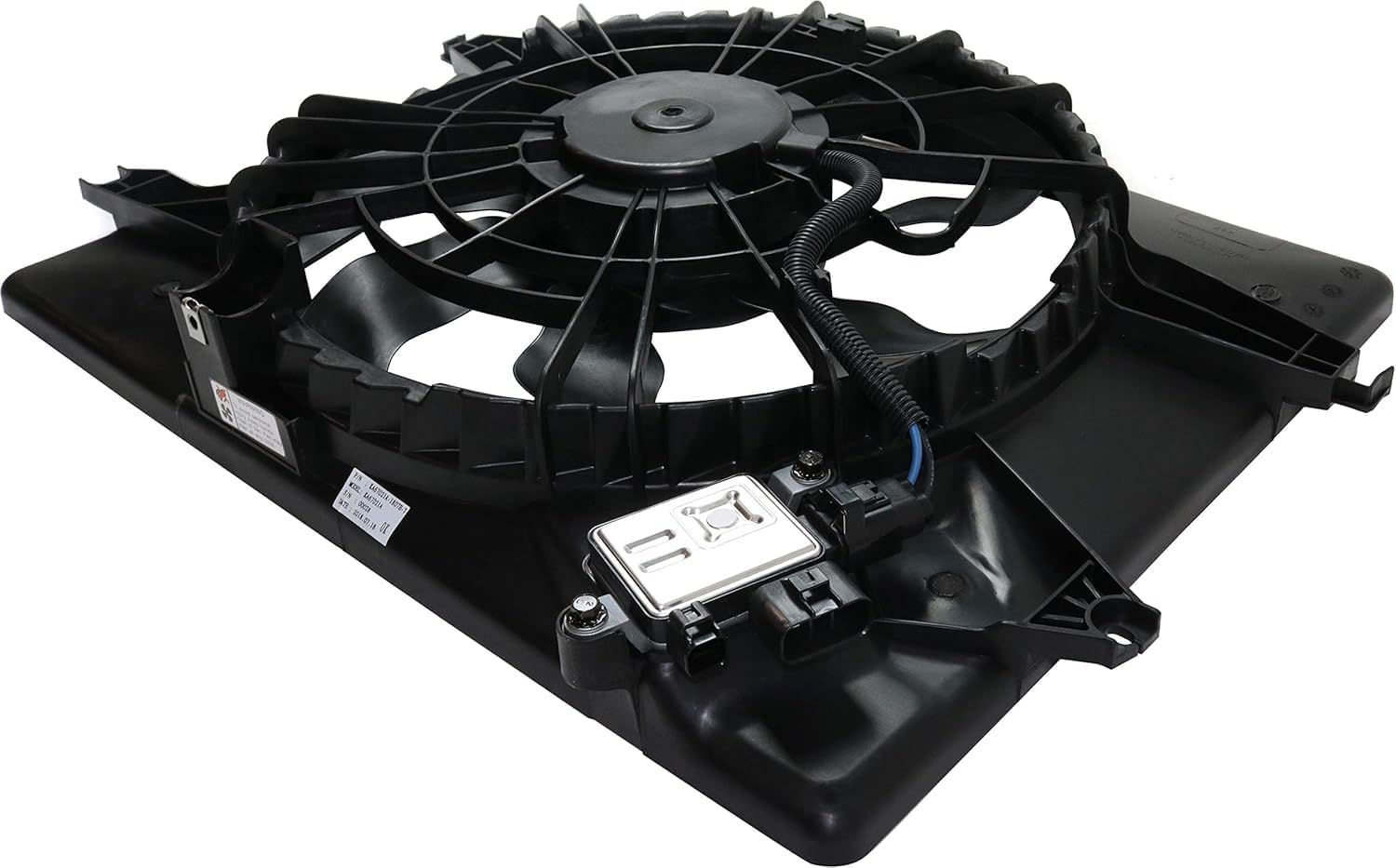 AUTOS PARTS PLUS Radiator Cooling Fan Assembly Direct Replacement Compatible With 2011-2015 Hyundai Sonata / 2014-2016 Kia Optima Hybrid 2.4L HY3115149 253804R500