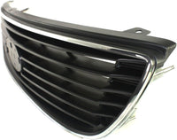 Front Grille Chrome Shell And Primed Insert Plastic Direct Replacement Compatible With 2006-2008 Kia Magentis/Optima KI1200122 863502G100
