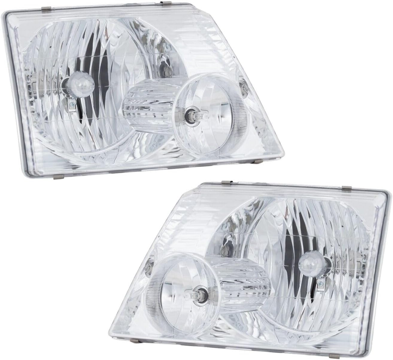 Set Of 2 Front Headlight Assembly Right Passenger & Left Driver Side Direct Replacement Compatible With 2002-2005 Ford Explorer FO2503176 FO2502176 1L2Z13008AA 1L2Z13008AB