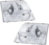 Set Of 2 Front Headlight Assembly Right Passenger & Left Driver Side Direct Replacement Compatible With 2002-2005 Ford Explorer FO2503176 FO2502176 1L2Z13008AA 1L2Z13008AB