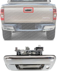 Tailgate Handle Chrome with Keyhole Direct Replacement Compatible with 2004-2012 Chevrolet Colorado/GMC Canyon 25801998-PFM
