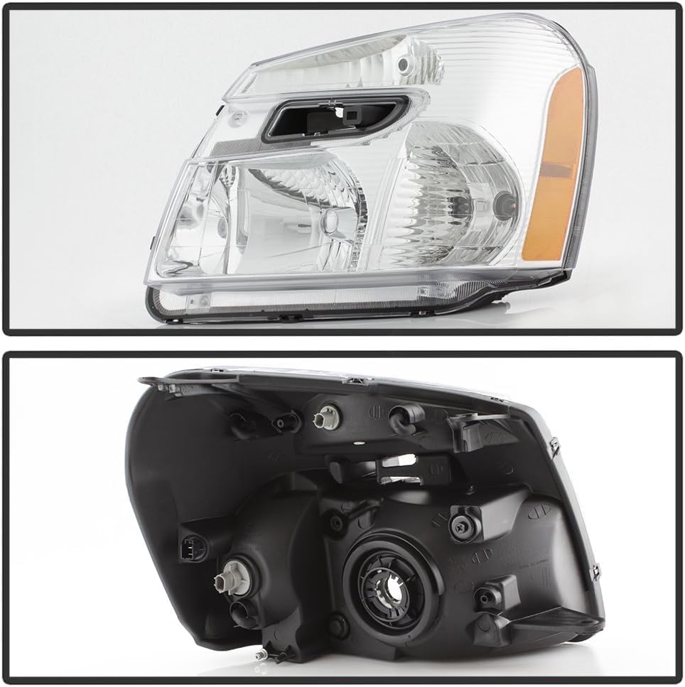 Front Head Light Assembly Left Driver Side Direct Replacement Compatible With 2005-2009 Chevrolet Equinox GM2502254 15888058