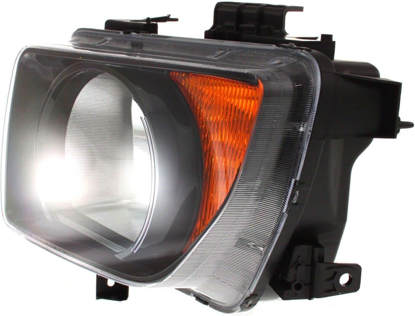 Set Of 2 Front Head Light Lens And Housing Left Driver & Right Passenger Side Direct Replacement Compatible With 2007-2008 Honda Element HO2518114 HO2519114 33101SCVA21 33151SCVA21