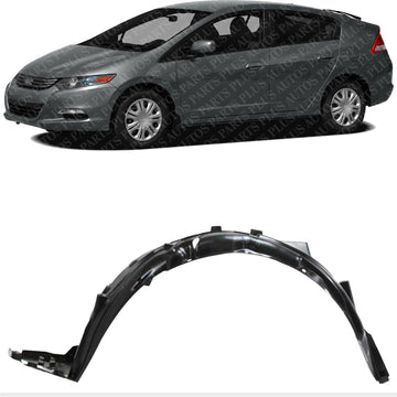 Front Fender Liner Left Driver Side Direct Replacement Compatible With 2010-2011 Honda Insight HO1248136 74151TM8305