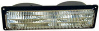 Front Grille Chrome Shell And Insert Plastic + Signals & Headlights + Side Reflector and Marker Lamps Right & Left Side Direct Replacement Compatible With Chevrolet C/K Series 1994-00