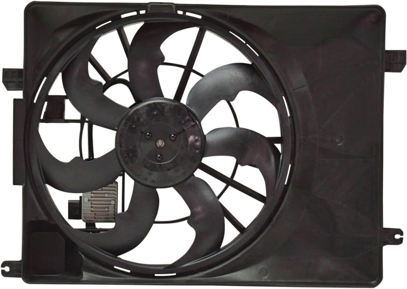 Front Radiator Single Fan Assembly Direct Replacement Compatible with 2016-2021 Hyundai Tucson / 2017-2022 Kia Sportage HY3115155 25380D3600