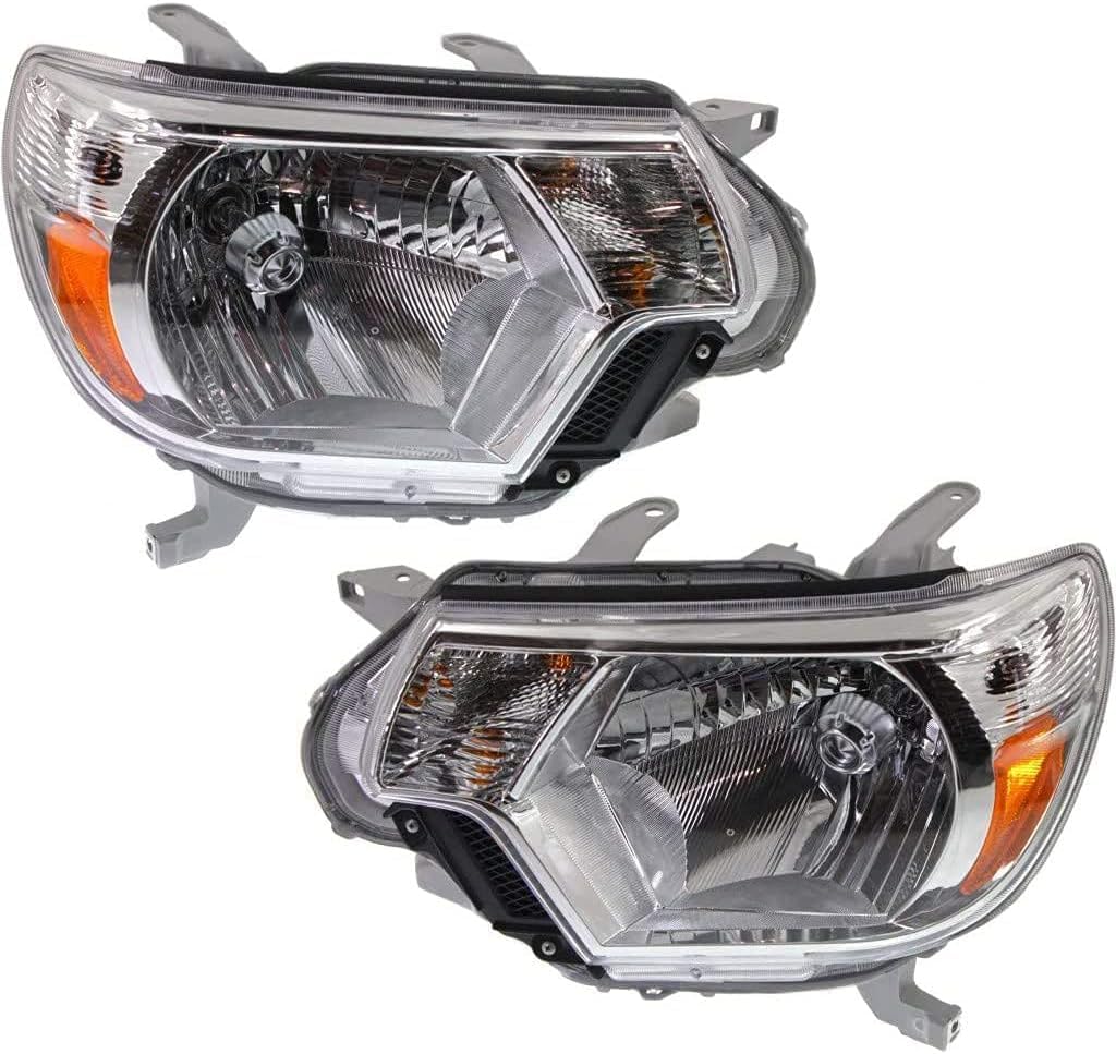 Set Of 2 Front Head Light Assembly Left Driver & Right Passenger Side Direct Replacement Compatible With 2012-2015 Toyota Tacoma TO2503213 TO2502213 8111004181 8115004181