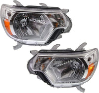 Set Of 2 Front Head Light Assembly Left Driver & Right Passenger Side Direct Replacement Compatible With 2012-2015 Toyota Tacoma TO2503213 TO2502213 8111004181 8115004181