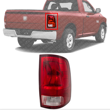 Tail Light Right Passenger Side Direct Replacement Compatible With 2009-2018 Dodge Ram 1500 2500 3500 CH2819124 55277414AF