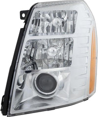 Front Head Light Assembly Left Driver Side Direct Replacement Compatible With 2007-2009 Cadillac Escalade GM2502291 25897648