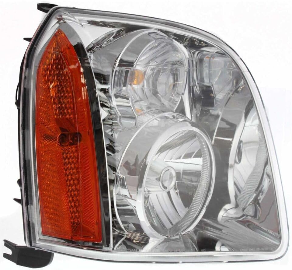 Set of 2 Front Headlight Assembly Right Passenger & Left Driver Side Direct Replacement Compatible With 2007-2014 GMC Yukon/XL GM2502265 GM2503265 20969894 20969895