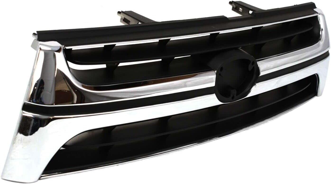 Front Grille Chrome Shell/Primed Insert Direct Replacement Compatible With 2001-2002 Toyota 4Runner TO1200241 5311135400