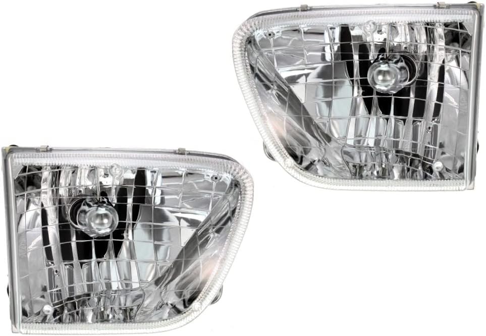 Set Of 2 Front Headlight Assembly Right Passenger & Left Driver Side Direct Replacement Compatible With 1998-2001 Mercury Mountaineer FO2502189 FO2503189 F87Z13008BF F87Z13008AF