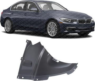 Front Lower Section Fender Liner Plastic Right Passenger Side Direct Replacement Compatible With 2013-2019 BMW 3-Series BM1251125 51718055020