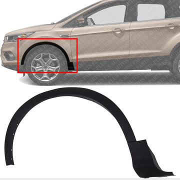 AUTOS PARTS PLUS Front Wheel Opening Molding Textured Left Driver Side Direct Replacement Compatible With 2017-2019 Ford Escape FO1290141 CJ5Z16268AD