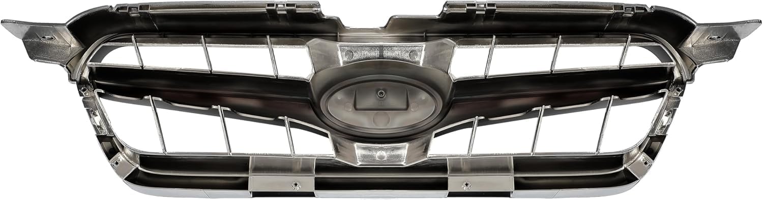 Front Grille Chrome Shell with Black Insert Direct Replacement Compatible With 2008-2009 Subaru Legacy SU1200138 91121AG20A