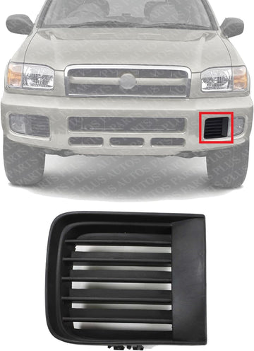 Front Bumper Inner-Side Grille Left Driver Side Direct Replacement Compatible With 1999-2004 Nissan Pathfinder NI1038103 622572W100