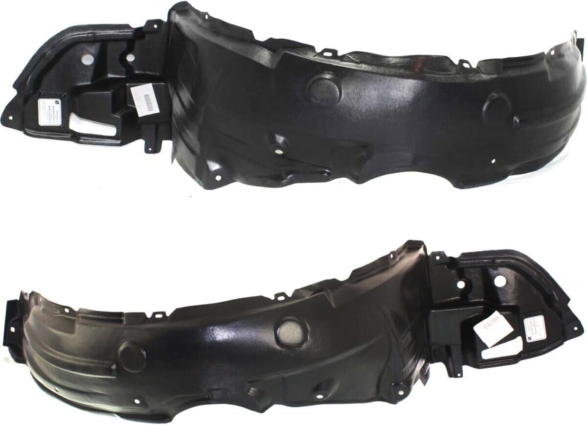 Set of 2 Front Fender Liner Left Driver & Right Passenger Side Direct Replacement Compatible With 2009-2010 Toyota Corolla TO1249149 TO1248149 ‎5387502260 5387602260