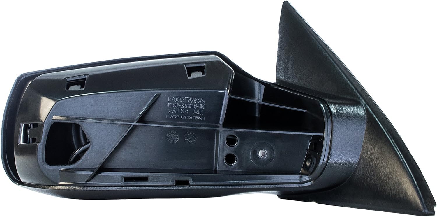 Front Power Mirror Non-Folding & Heated Primed Left Driver Side Direct Replacement Compatible With 2007-2012 Nissan Altima NI1320163 96302JA04A