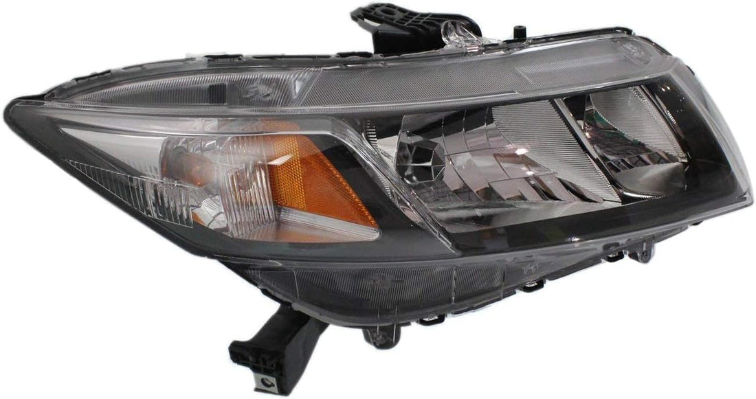 Front Head Light Assembly Right Passenger Side Direct Replacement Compatible With 2013-2015 Honda Civic HO2503150 33100TR0A51