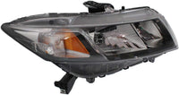 Front Head Light Assembly Right Passenger Side Direct Replacement Compatible With 2013-2015 Honda Civic HO2503150 33100TR0A51