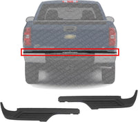Set Of 2 Rear Bumper Outer Step Pad Left Driver & Right Passenger Side Direct Replacement Compatible With 2007-2014 Chevrolet Silverado/GMC Sierra 2500HD 3500HD GM1191127