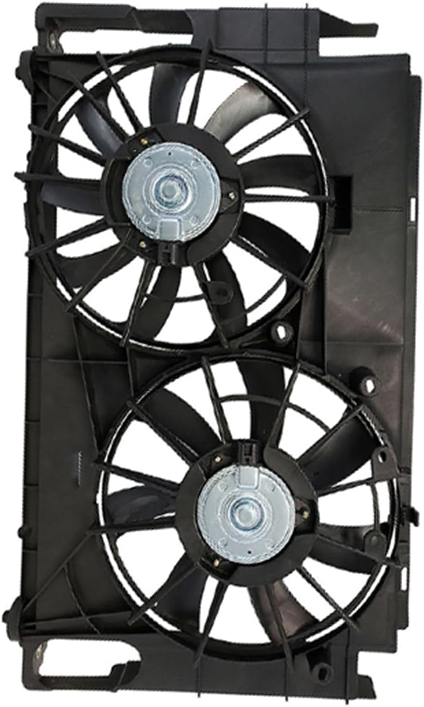 Front Radiator Dual Fan Assembly Direct Replacement Compatible with 2013-2018 Toyota RAV4 TO3115177 167110V210-PFM 167120V020 163610V340 163610V330