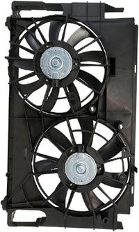 Front Radiator Dual Fan Assembly Direct Replacement Compatible with 2013-2018 Toyota RAV4 TO3115177 167110V210-PFM 167120V020 163610V340 163610V330