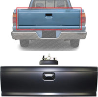 Tailgate Primed Steel + Handle Textured Plastic Direct Replacement Compatible with 1986-1987 Mazda Pickup MA1900101 MA1915104 UB4165610 UE5465750A
