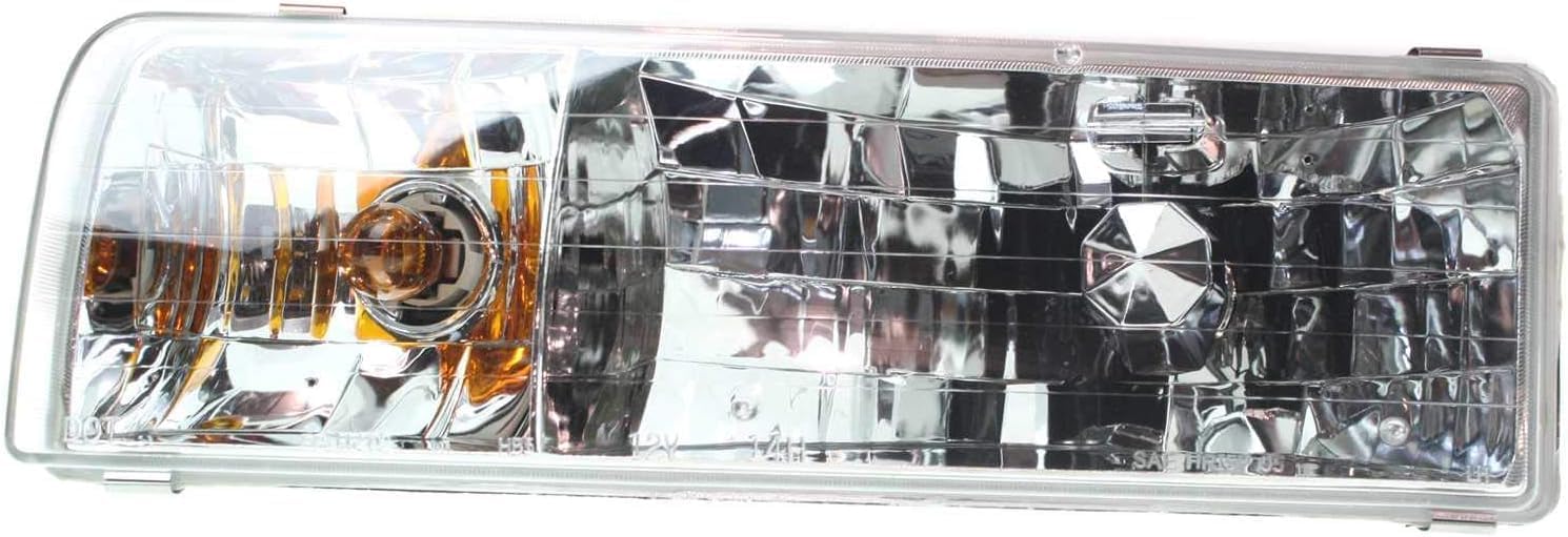 Set Of 2 Front Headlight Assembly Right Passenger & Left Driver Side Direct Replacement Compatible With 1995-1997 Lincoln Town Car FO2502141 FO2503141 F5VY13008B F5VY13008A
