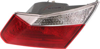 Tail Light Inner Assembly Right Passenger Side Direct Replacement Compatible With 2013-2015 Honda Accord HO2803104 34150T2AA01