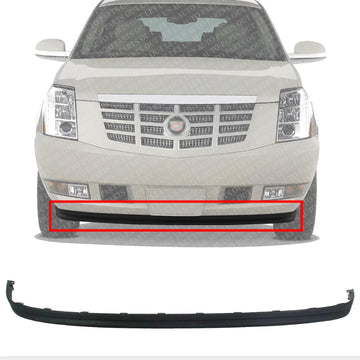 Front Bumper Lower Valance Air Deflector Textured Direct Replacement Compatible With 2007-2014 Cadillac Escalade GM1092222 15138234