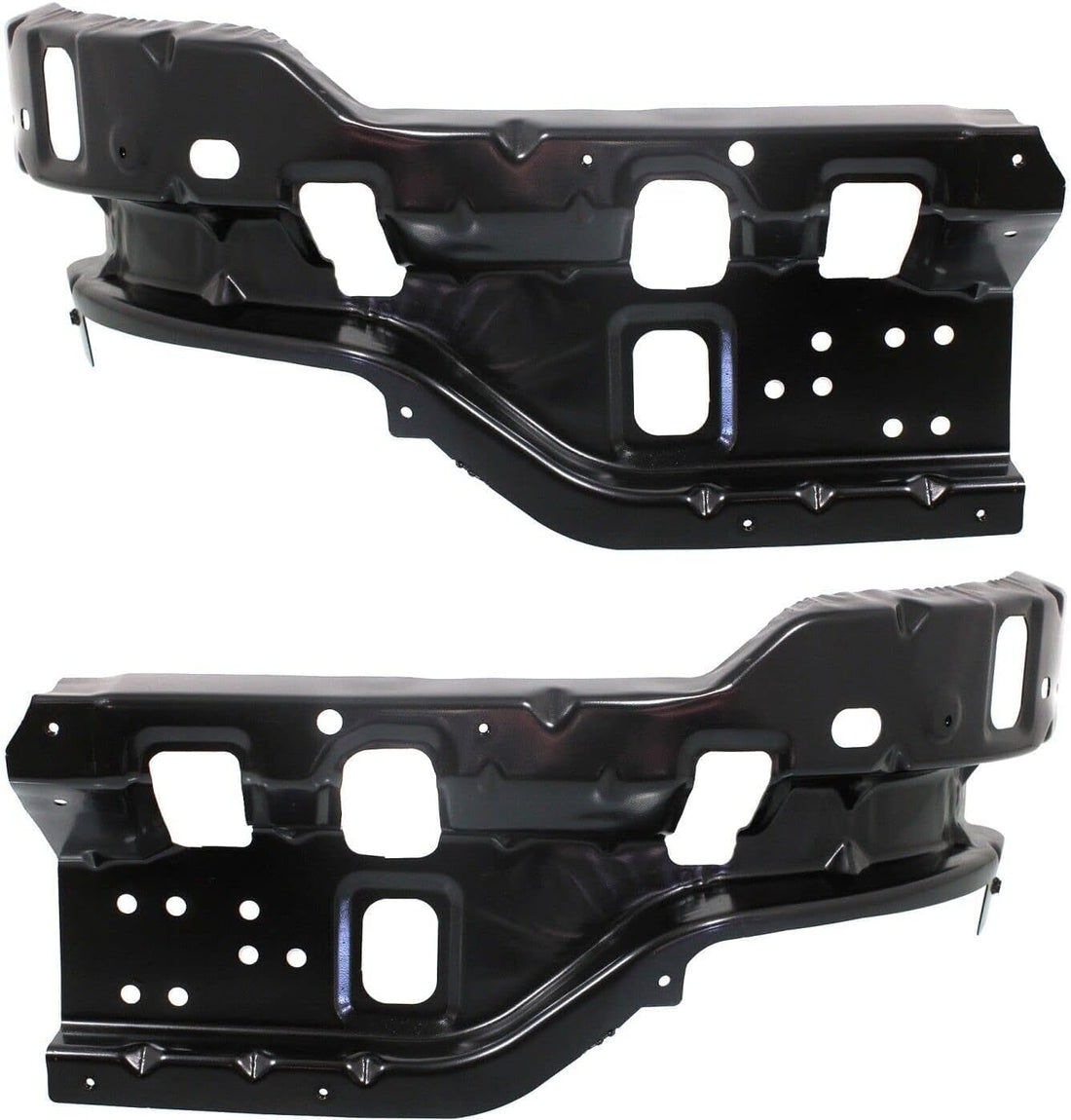 Set Of 2 Front Bumper Bracket Left Driver & Right Passenger Side Direct Replacement Compatible With 2011-2014 Chevrolet Silverado 2500HD 3500HD GM1067193 GM1066193 25883350 25883351