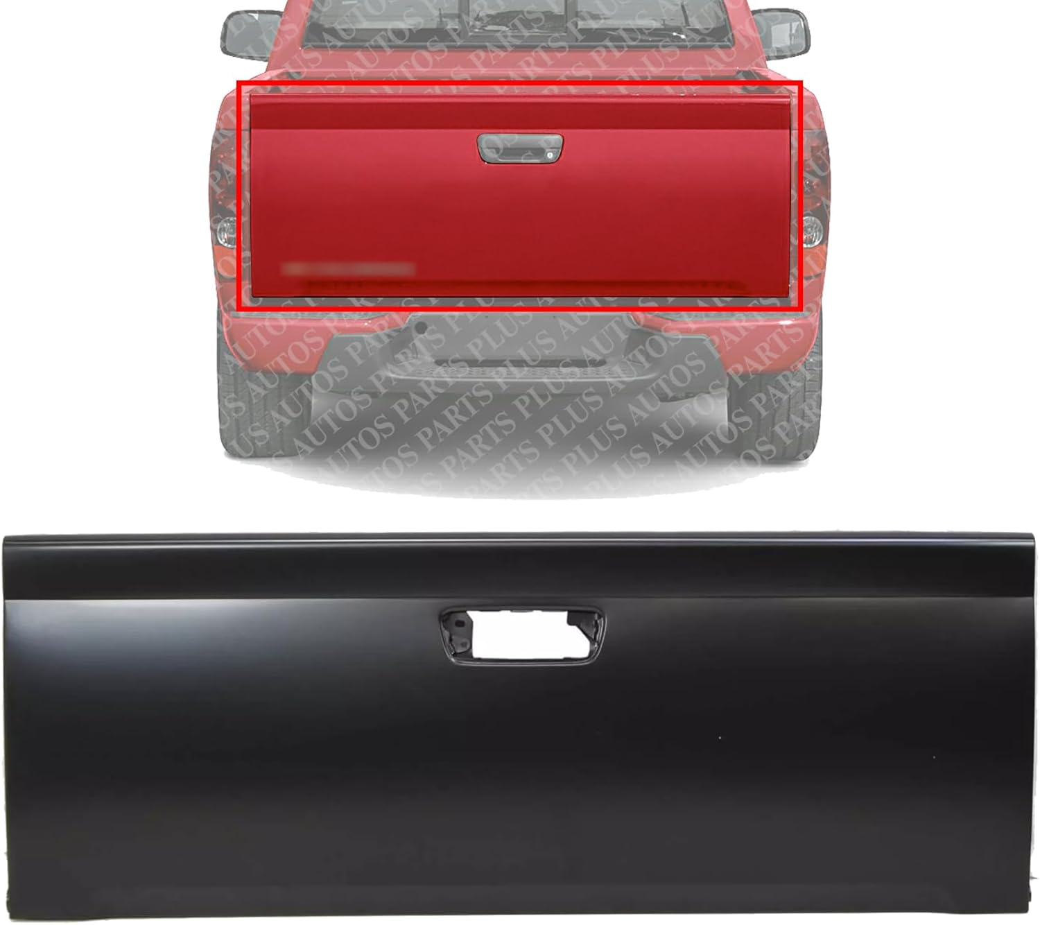 Tailgate Primed Steel Direct Replacement Compatible with 2004-2012 Chevrolet Colorado GM1900120 19206604