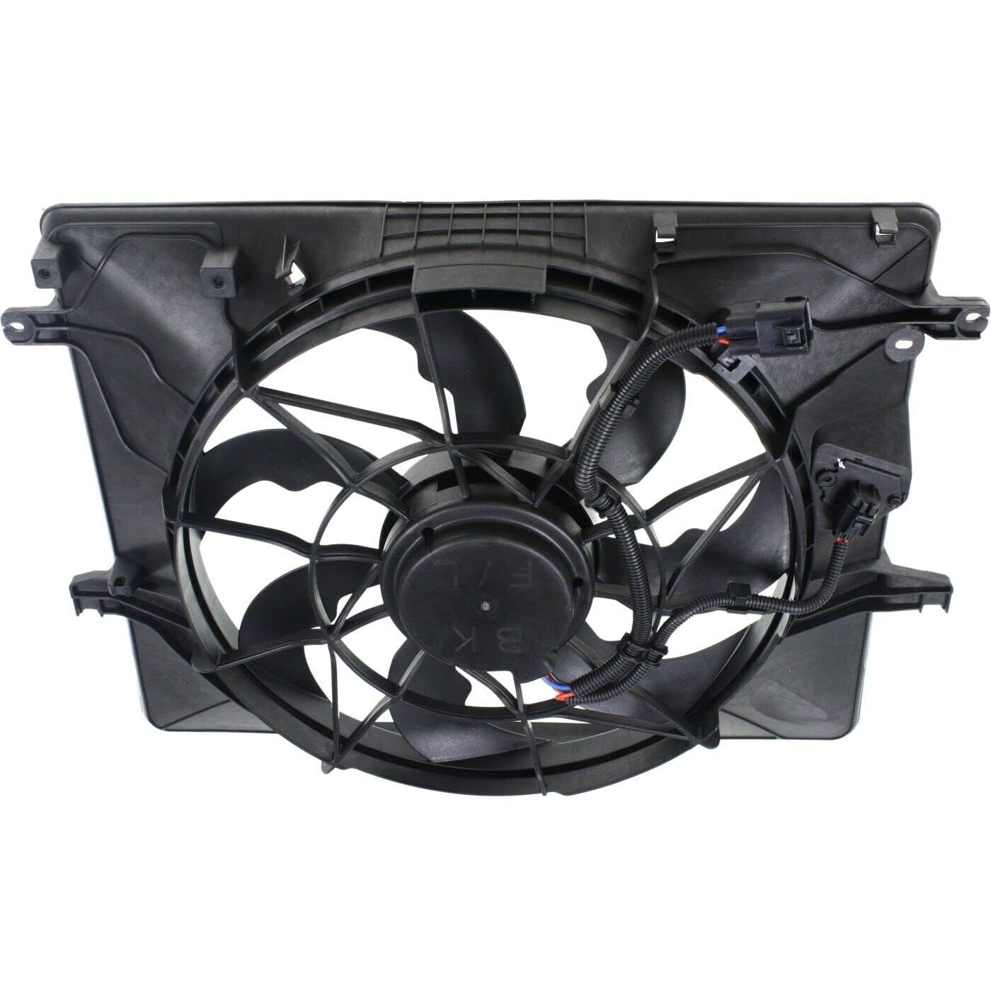 Front Radiator Single Fan Assembly Direct Replacement Compatible with 2013-2014 Hyundai Genesis HY3115147 253802M500
