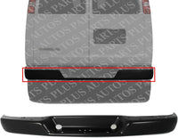 Rear Bumper Face Bar Only Primed Steel Direct Replacement Compatible With 2003-2012 Chevrolet Express/GMC Savana 1500/2003-2023 2500 3500 GM1102553 25962241